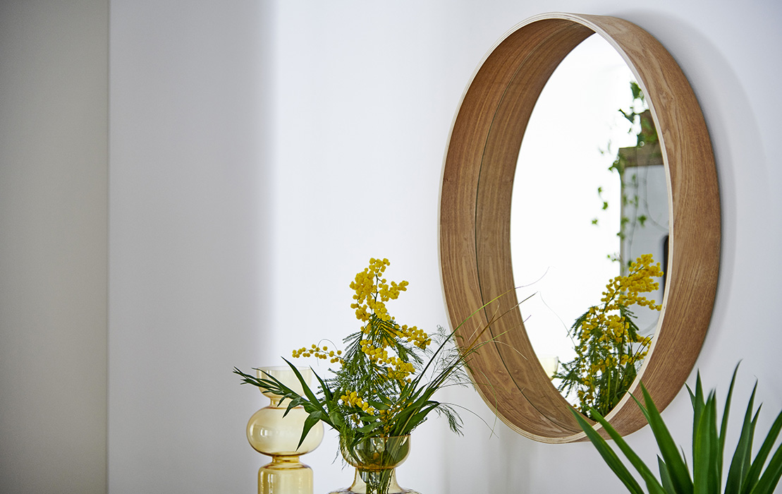 miroir bois lumiere naturelle